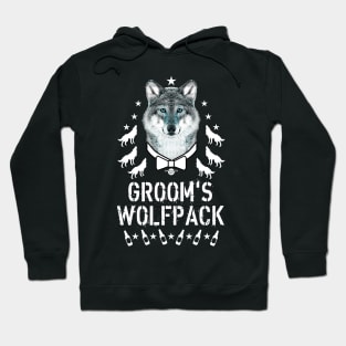 163 Wolf GROOM Wolfpack Bachelor Party Beer Hoodie